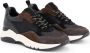 Mysa Rodanthe Leren damessneakers Zwart Bruin - Thumbnail 9