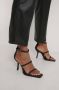 NA-KD Glitter High Heel Vrouwen Sandalen Black - Thumbnail 2