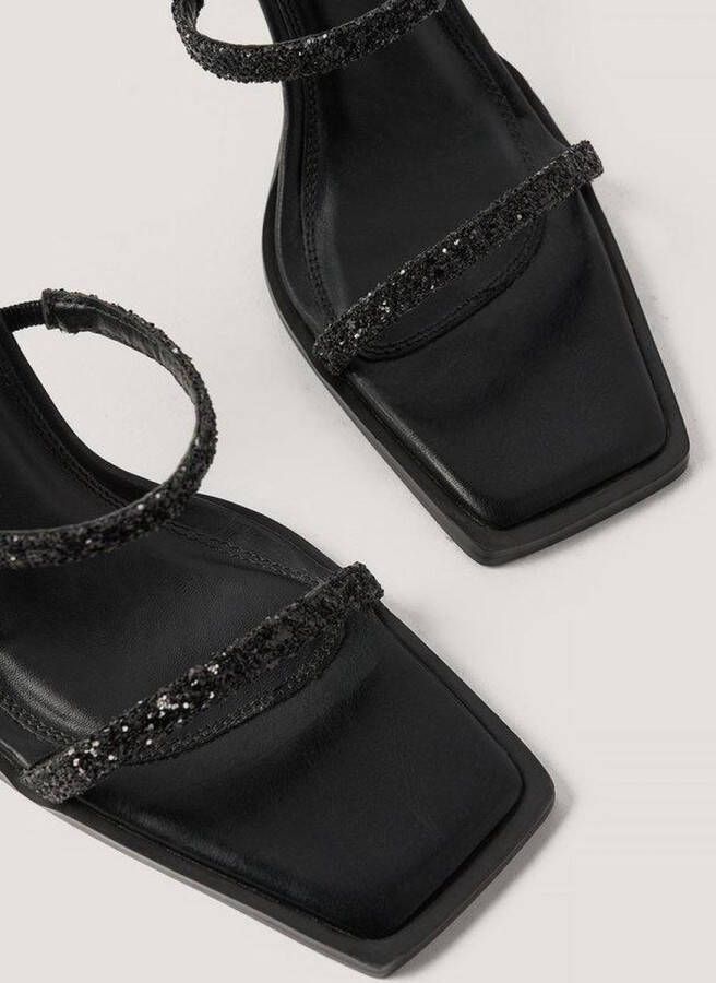 NA-KD Glitter High Heel Vrouwen Sandalen Black