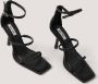 NA-KD Glitter High Heel Vrouwen Sandalen Black - Thumbnail 6