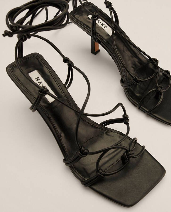 NA-KD Knotted Ankle Strap Stilettos Dames Pumps