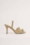 NA-KD NA KD Ruffled Vrouwen Sandalen 37 Beige - Thumbnail 2