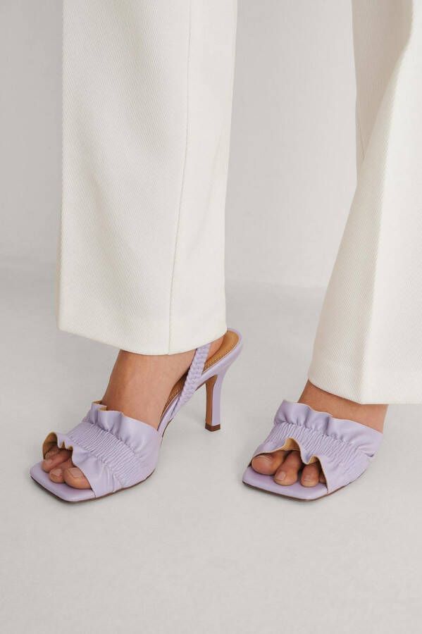 NA-KD NA KD Ruffled Vrouwen Sandalen 41 Lilac - Foto 5