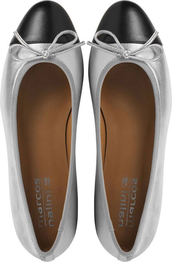 Nalini Ballerina's Dames Damesschoenen Leer 23E109B met Zilver
