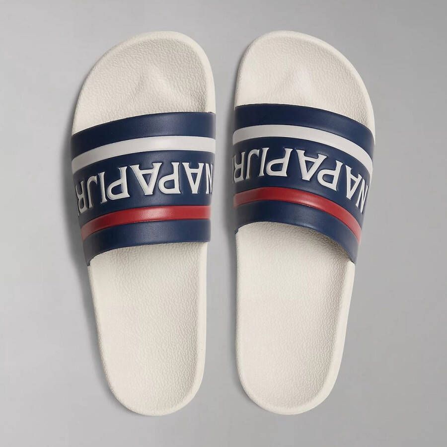Napapijri Stream Badslippers Slippers flip flops Heren Blauw - Foto 7