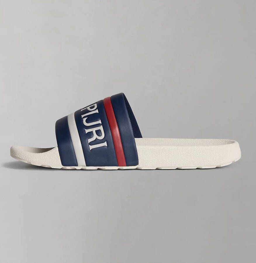 Napapijri Stream Badslippers Slippers flip flops Heren Blauw - Foto 8