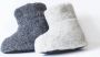 Natura Norway Natura Merino wollen sloffen antislip Lichtgrijs - Thumbnail 3