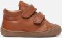 Naturino Cocoon Wool Mt 21 velcro's bumper warme effen lederen sneakers cognac - Thumbnail 7