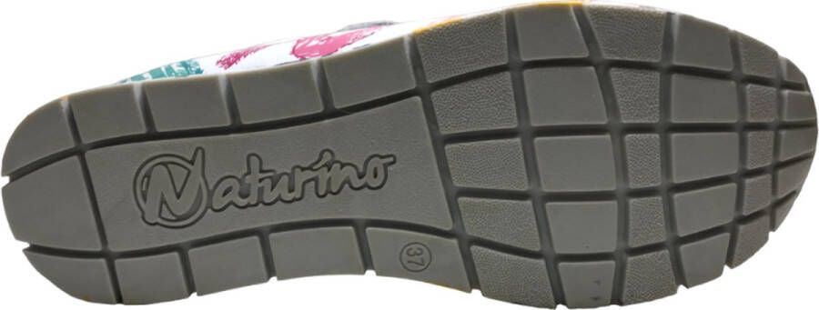 Naturino Jessy velcro's lederen sneakers wit