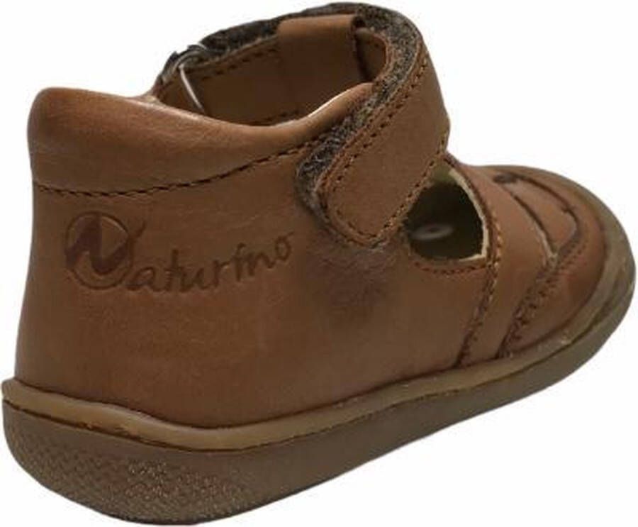 Naturino velcro bumper gesloten lederen sandalen Wad cognac - Foto 8