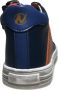 Naturino -Snip High veter rits hoge lederen sneakers navy orange - Thumbnail 3
