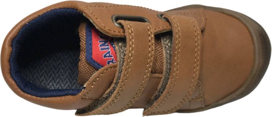 Naturino Teke velcro bumper effen hoge schoenen- cognac