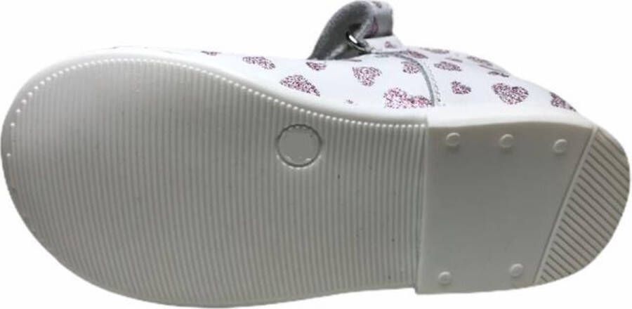 Naturino velcro ballerina 4524 wit roze - Foto 3