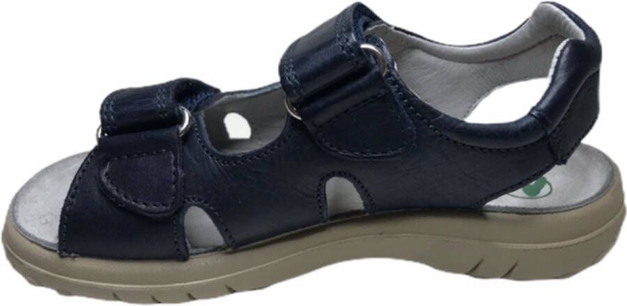 Naturino velcro ster lederen sandalen Dock navy