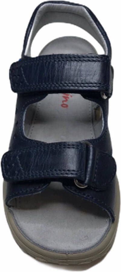 Naturino velcro ster lederen sandalen Dock navy