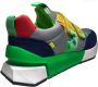 Naturino velcro's color blocking lederen sneakers Pliss Blauw Grijs - Thumbnail 5
