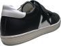 Naturino velcro's ster lederen sneakers Andy zwart wit - Thumbnail 6