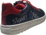 Naturino veter rits 'start' lederen sneakers Kelp Navy Rood - Thumbnail 3