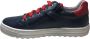 Naturino veter rits 'start' lederen sneakers Kelp Navy Rood - Thumbnail 5