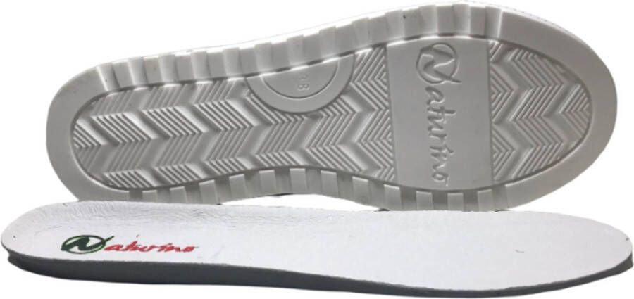 Naturino veter rits 'start' lederen sneakers Kelp Navy Rood - Foto 6