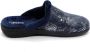 Neles Dames Pantoffel Muil 41423-3 Blauw - Thumbnail 2