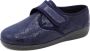 Neles Dames Pantoffel Stretch 61802 Marineblauw - Thumbnail 3