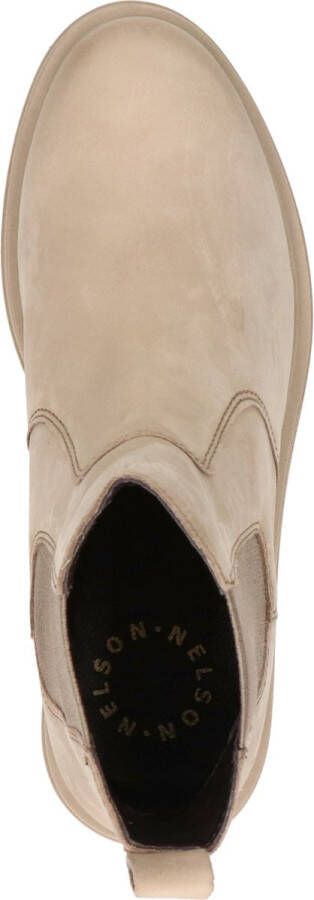 Nelson dames chelseaboot Taupe