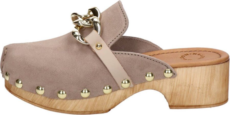 Nelson dames clog Beige