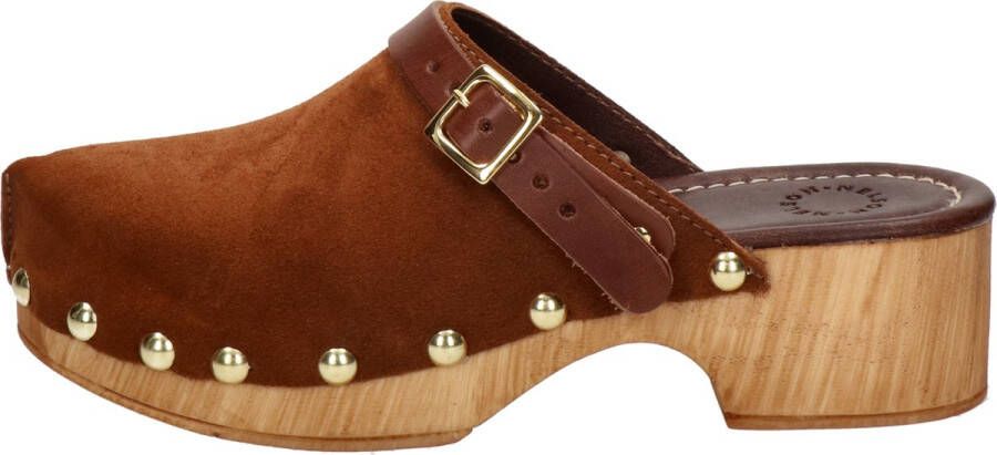 Nelson dames clog Cognac