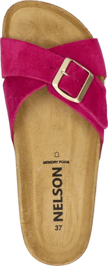 Nelson dames slipper Fuchsia Schoenen