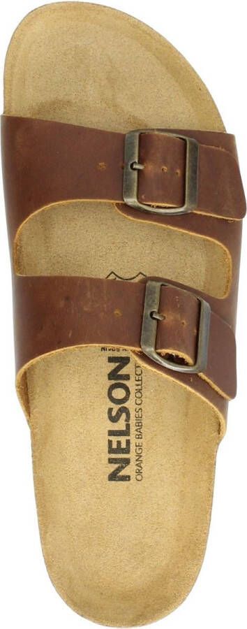 Nelson heren slipper Bruin