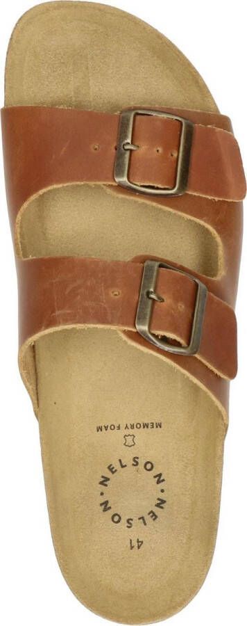 Nelson heren slipper Bruin