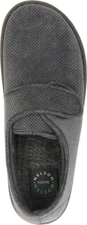 Nelson Home heren pantoffel Antraciet