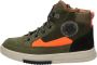 Nelson Kids leren sneakers groen oranje - Thumbnail 5
