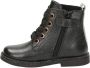Nelson Kids leren veterboots zwart Meisjes Leer Dierenprint 23 - Thumbnail 5