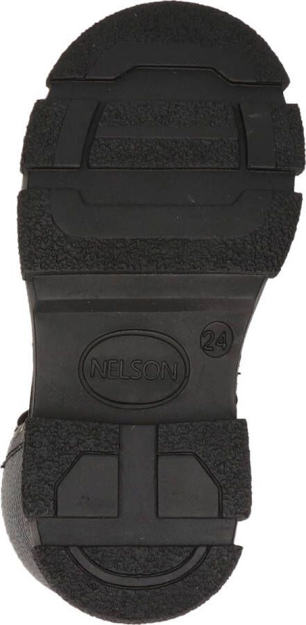 Nelson Kids meisjes veterboot Zwart