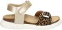Nelson Kids suède sandalen met panterprint goud Meisjes Suede Panterprint 28 - Thumbnail 6