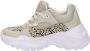 Nelson Kids chunky sneakers met dierenprint beige - Thumbnail 4