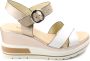 Nerogiardini Leren Gesp Sandalen White Dames - Thumbnail 3