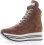 Nerogiardini Bruine Italiaanse Sneakers met DryGo! Technologie Bruin Dames - Thumbnail 8