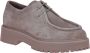 Nerogiardini Leren Veterschoenen voor Dames Beige Dames - Thumbnail 4