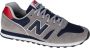 New Balance 373 sneakers grijs donkerblauw rood - Thumbnail 8