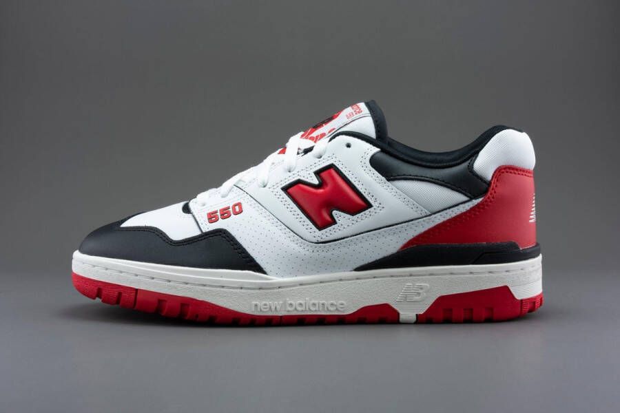 New Balance 550 White Red Black BB550HR1 ZWART Schoenen