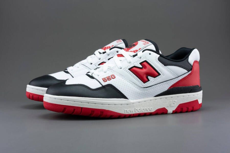 New Balance 550 White Red Black BB550HR1 ZWART Schoenen