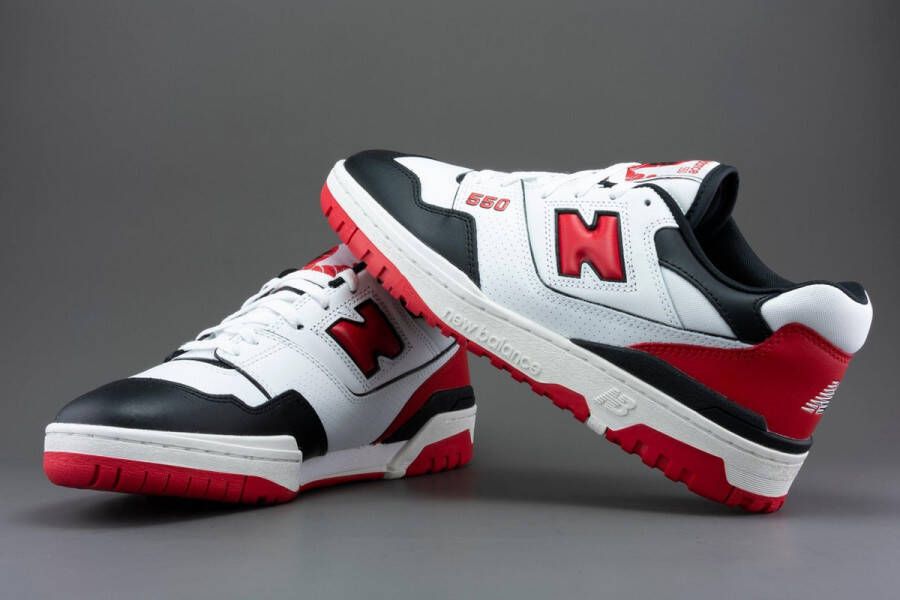 New Balance 550 White Red Black BB550HR1 ZWART Schoenen