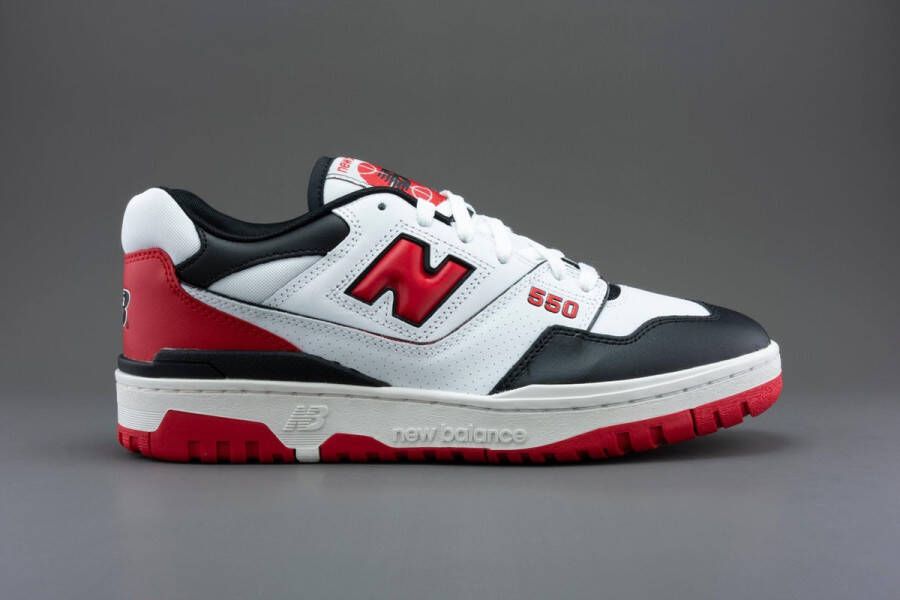 New Balance 550 White Red Black BB550HR1 ZWART Schoenen