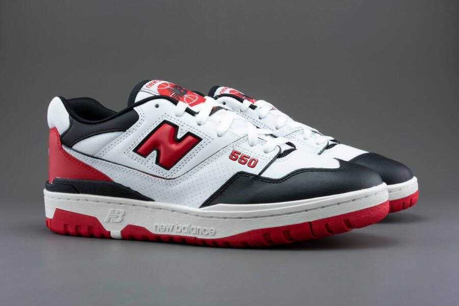 New Balance 550 White Red Black BB550HR1 ZWART Schoenen