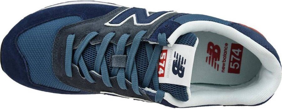 New Balance Classic 574 Heren Sneakers Sportschoenen schoenen Navy Blauw ML574EAE - Foto 7