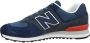 New Balance Classic 574 Heren Sneakers Sportschoenen schoenen Navy Blauw ML574EAE - Thumbnail 8