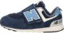 New Balance 574 sneakers donkerblauw wit - Thumbnail 9